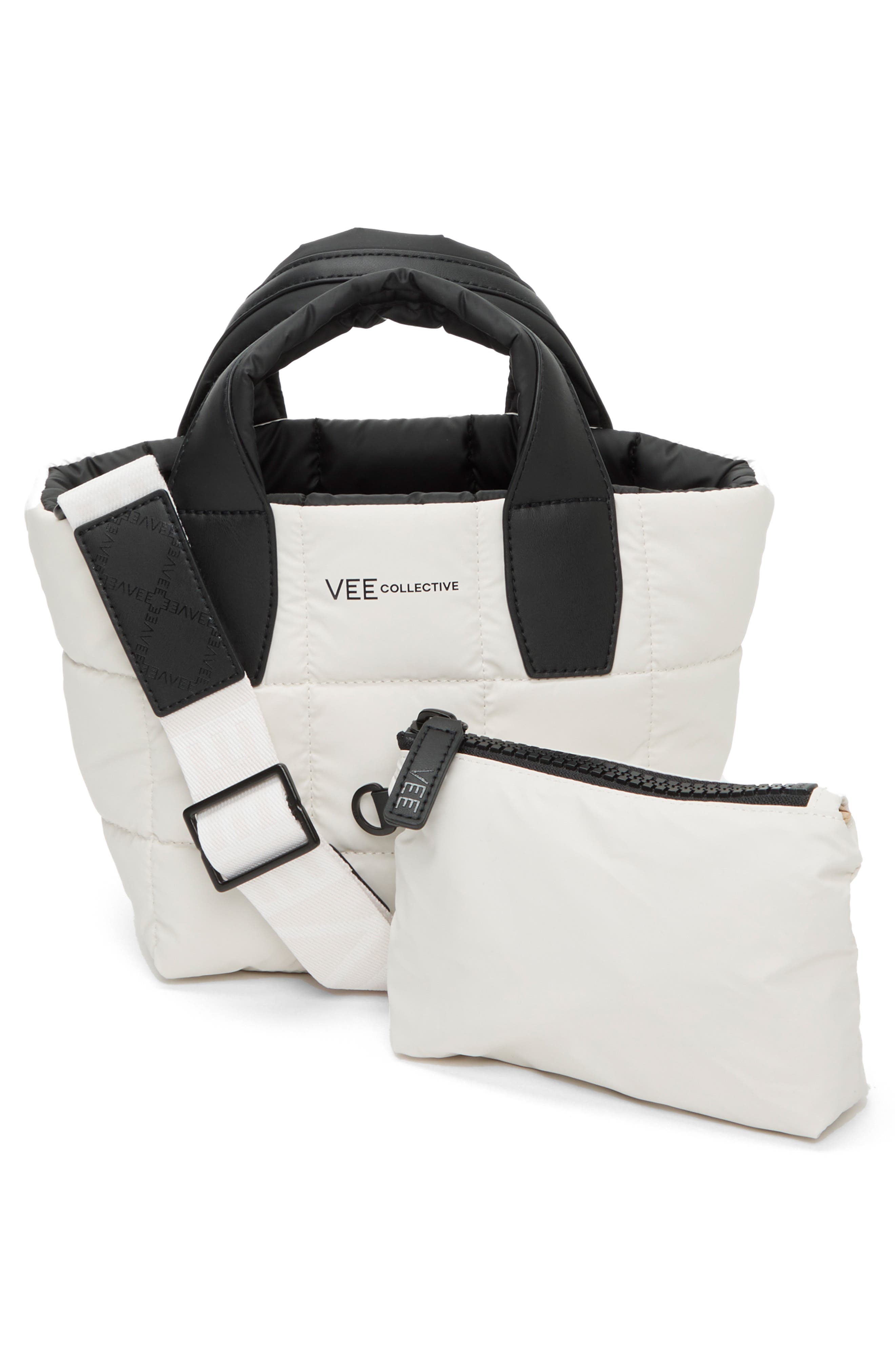 VeeCollective Mini Porter Water Resistant Quilted Recycled Nylon Tote, Alternate, color, 