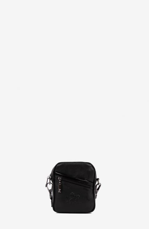 El Cavaleiro 485 Leather Traveler Crossbody Bag