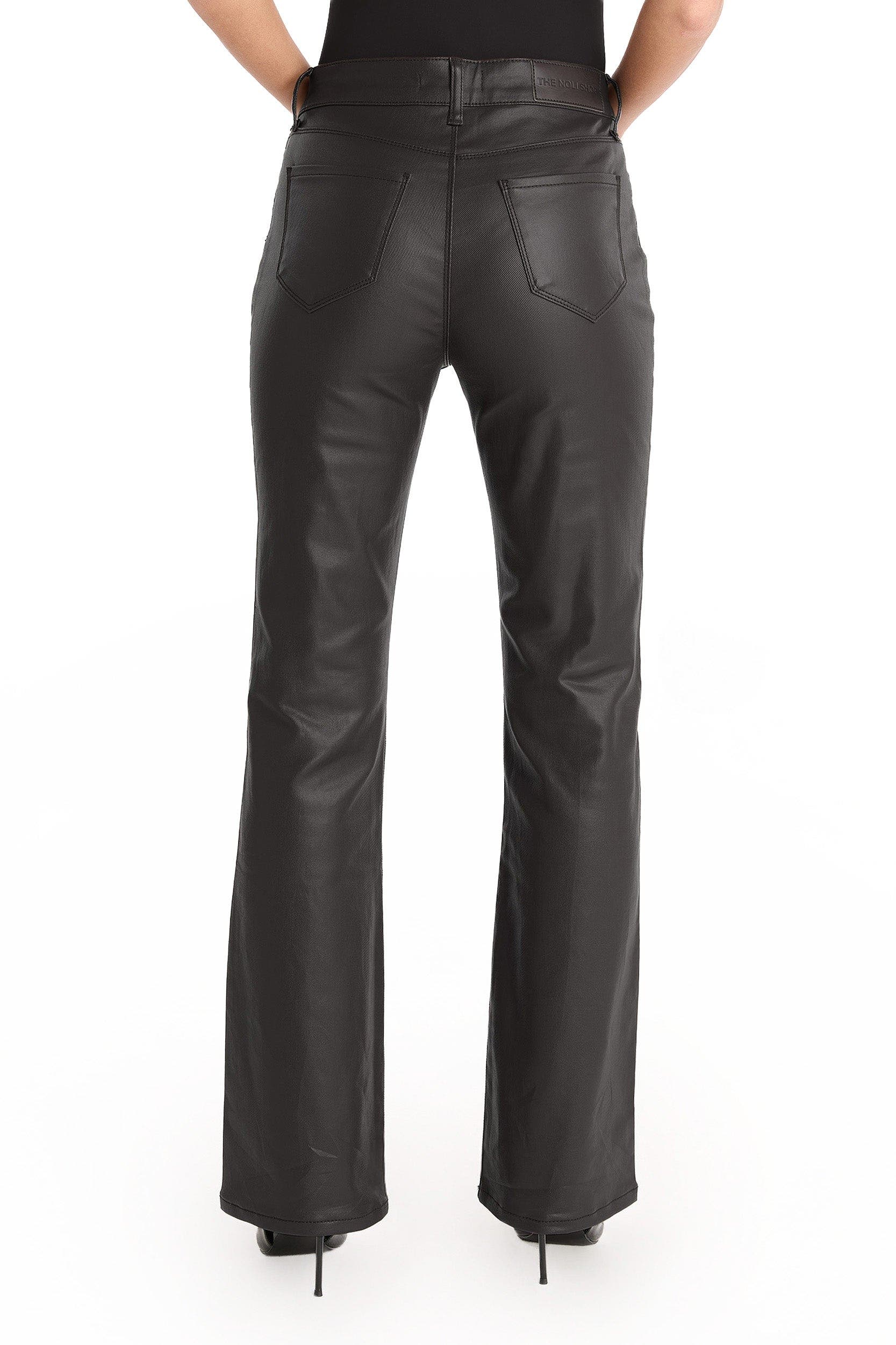 The Noli Shop Aria Coated Flare Jean (Women) | Nordstrom