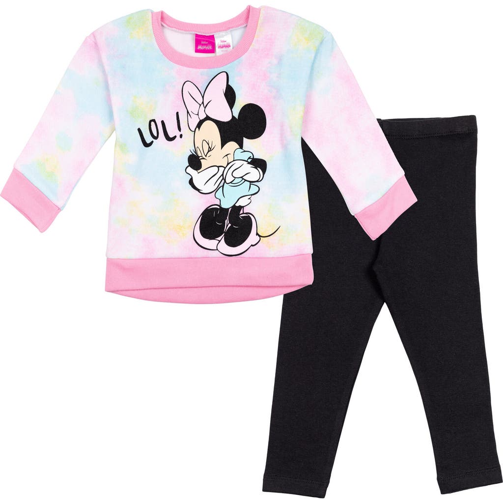 Disney Sweatshirt & Leggings Set In Pink