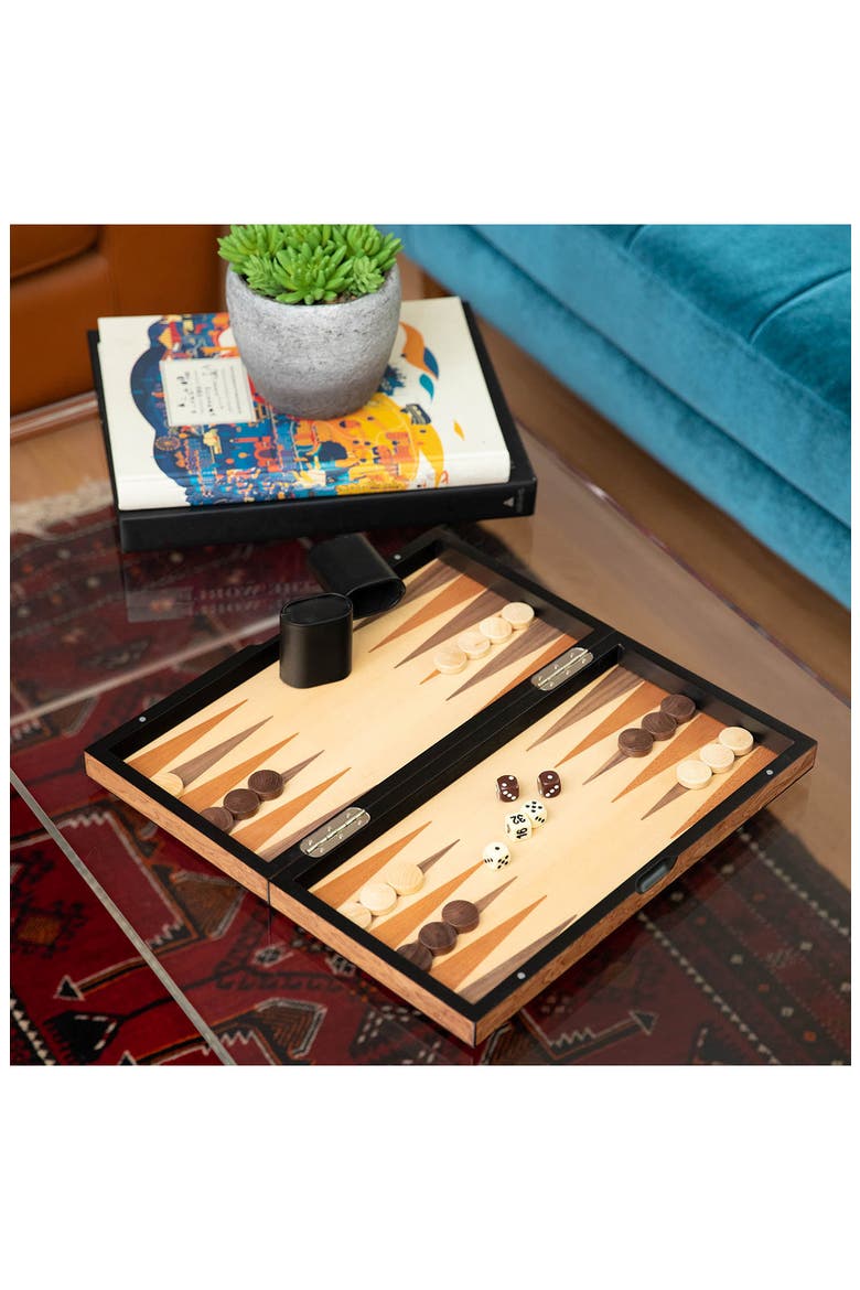 Chess, Checkers & Backgammon Brown Multi-Game Set, Alternate, color, BROWN