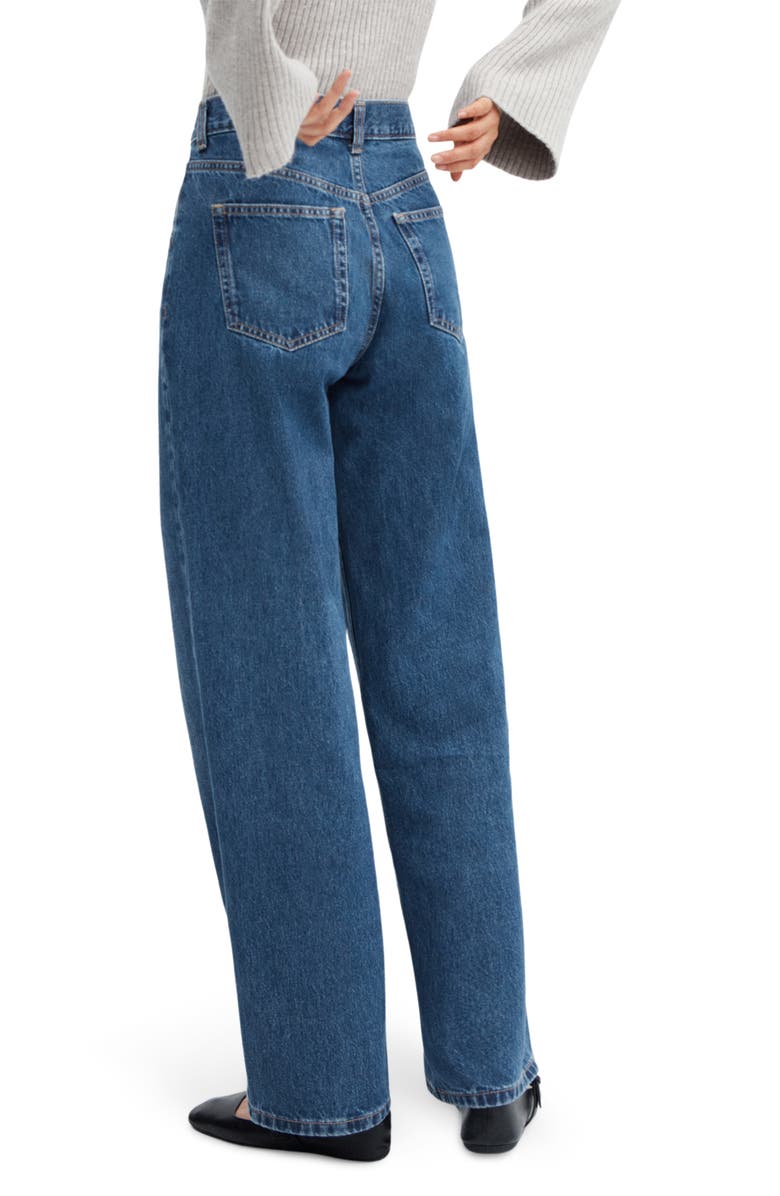 MANGO Low Rise Wide Leg Jeans, Alternate, color,