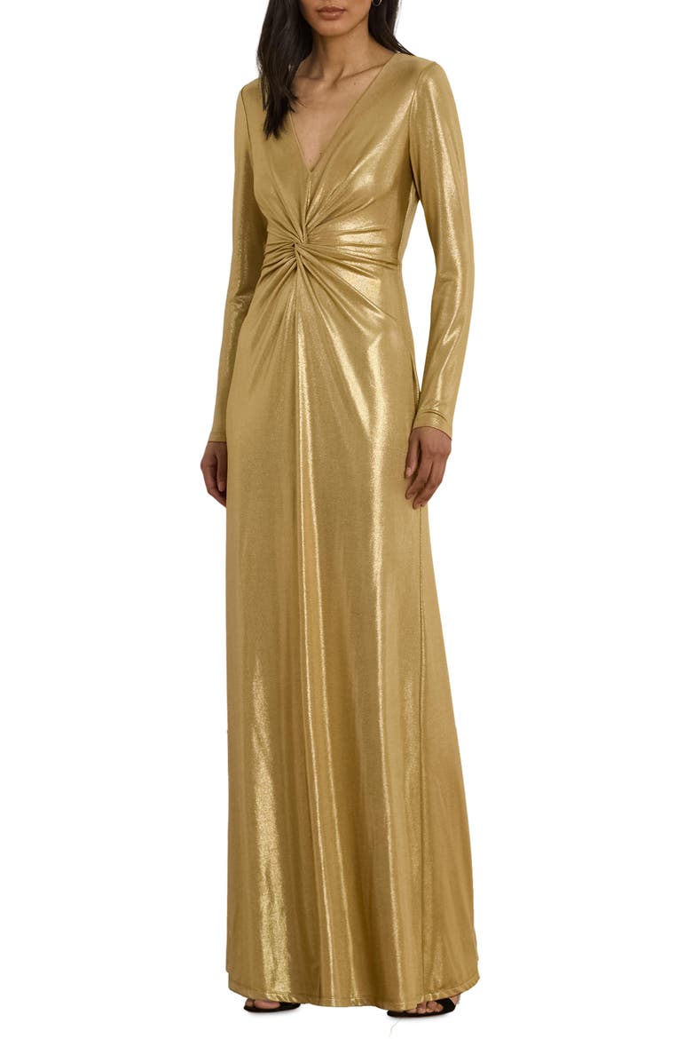 ralph lauren metallic dress Metallic Jacquard Dress
