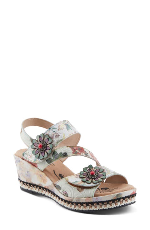 Blissful Slingback Platform Wedge Sandal (Women)