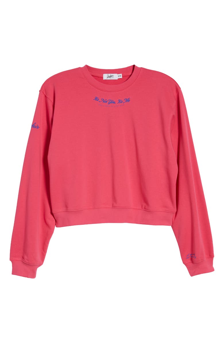 THE MAYFAIR GROUP It's Not You Crop Crewneck Sweatshirt, Alternate, color,