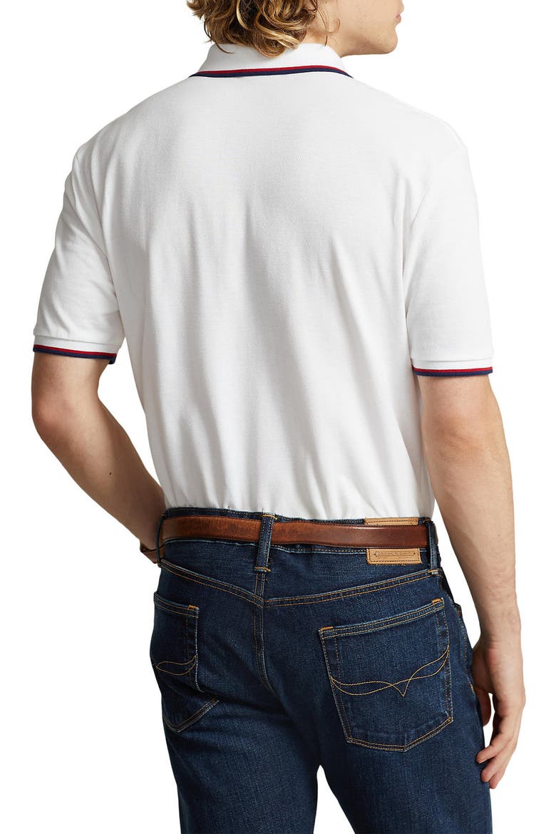 Solid Cotton Polo Shirt, Alternate, color, WHITE