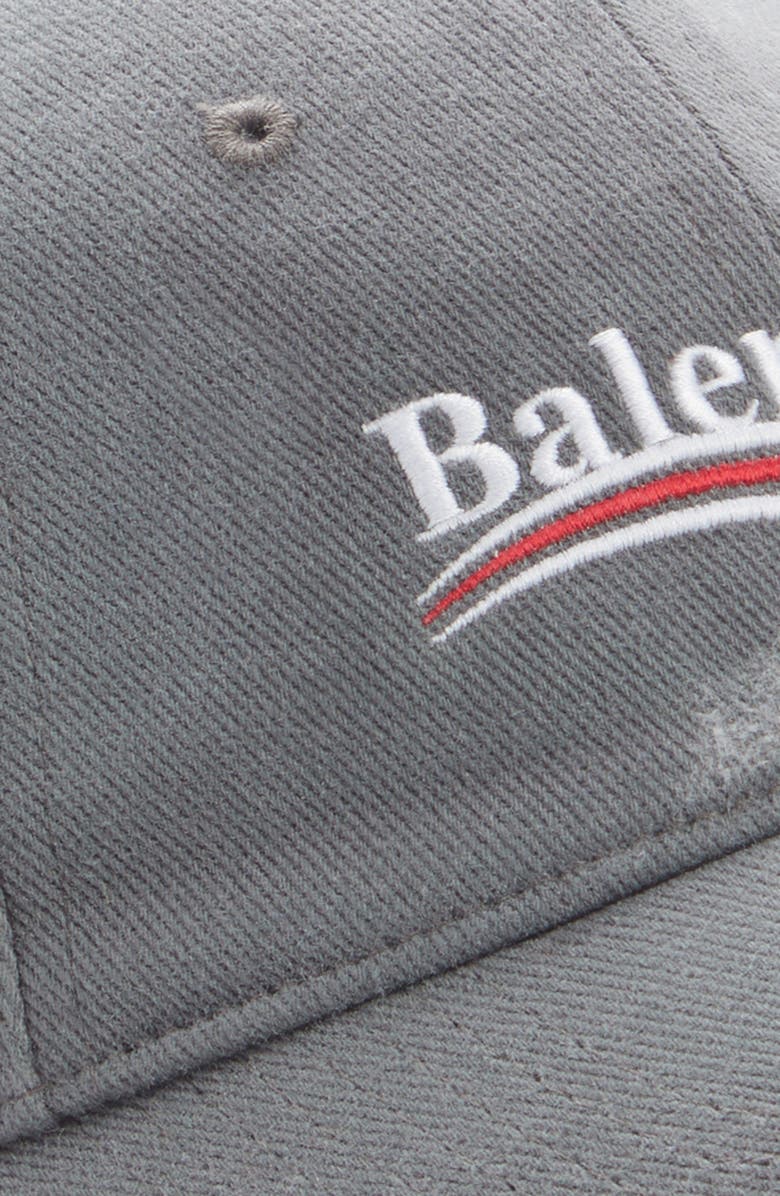 Balenciaga Campaign Logo Baseball Cap, Alternate, color,