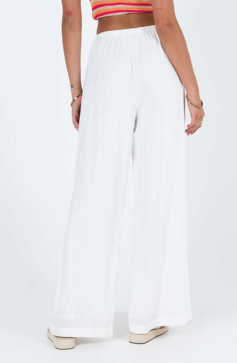 Princess Polly Ogilvie Wide Leg Pants, Alternate, color, White