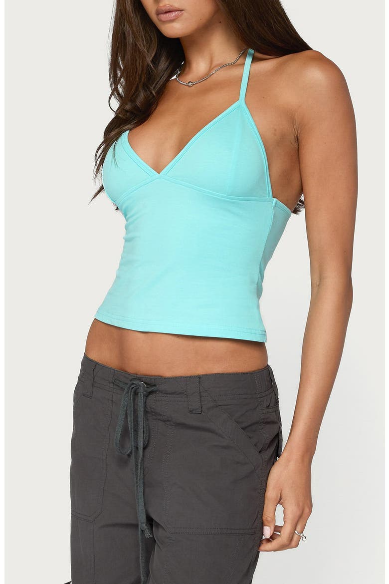 Noriah Halter Top, Alternate, color, TURQUOISE