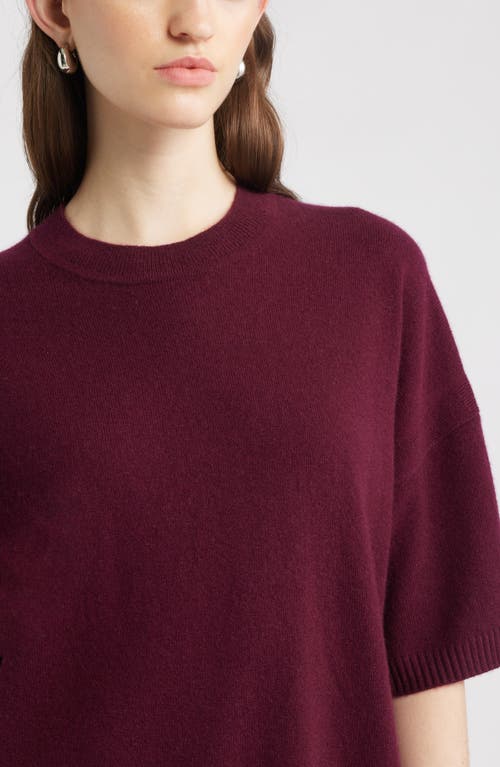Nordstrom Relaxed Fit Pima Cotton Crewneck T-shirt In Burgundy