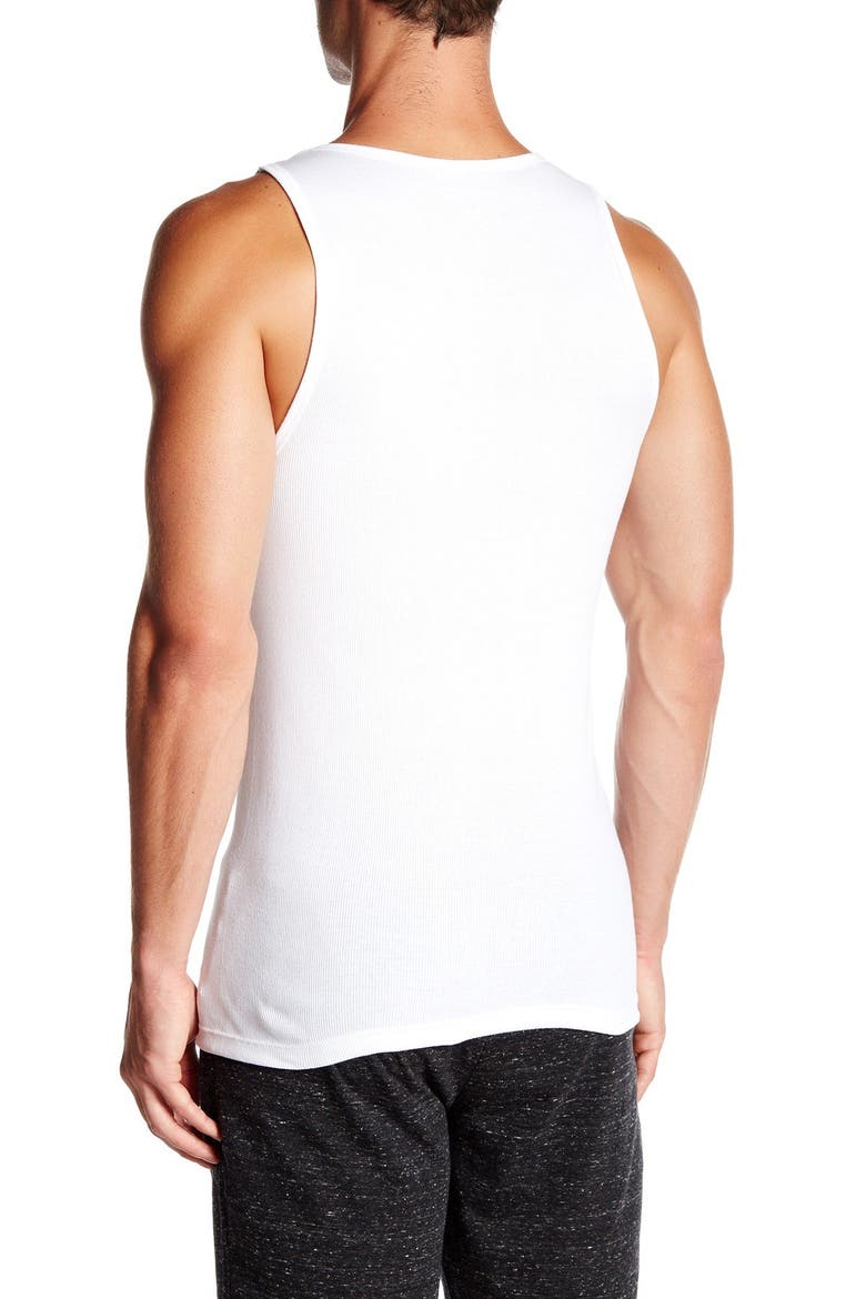 3-Pack Cotton Ribbed Tanks, Alternate, color, 100 WHITE