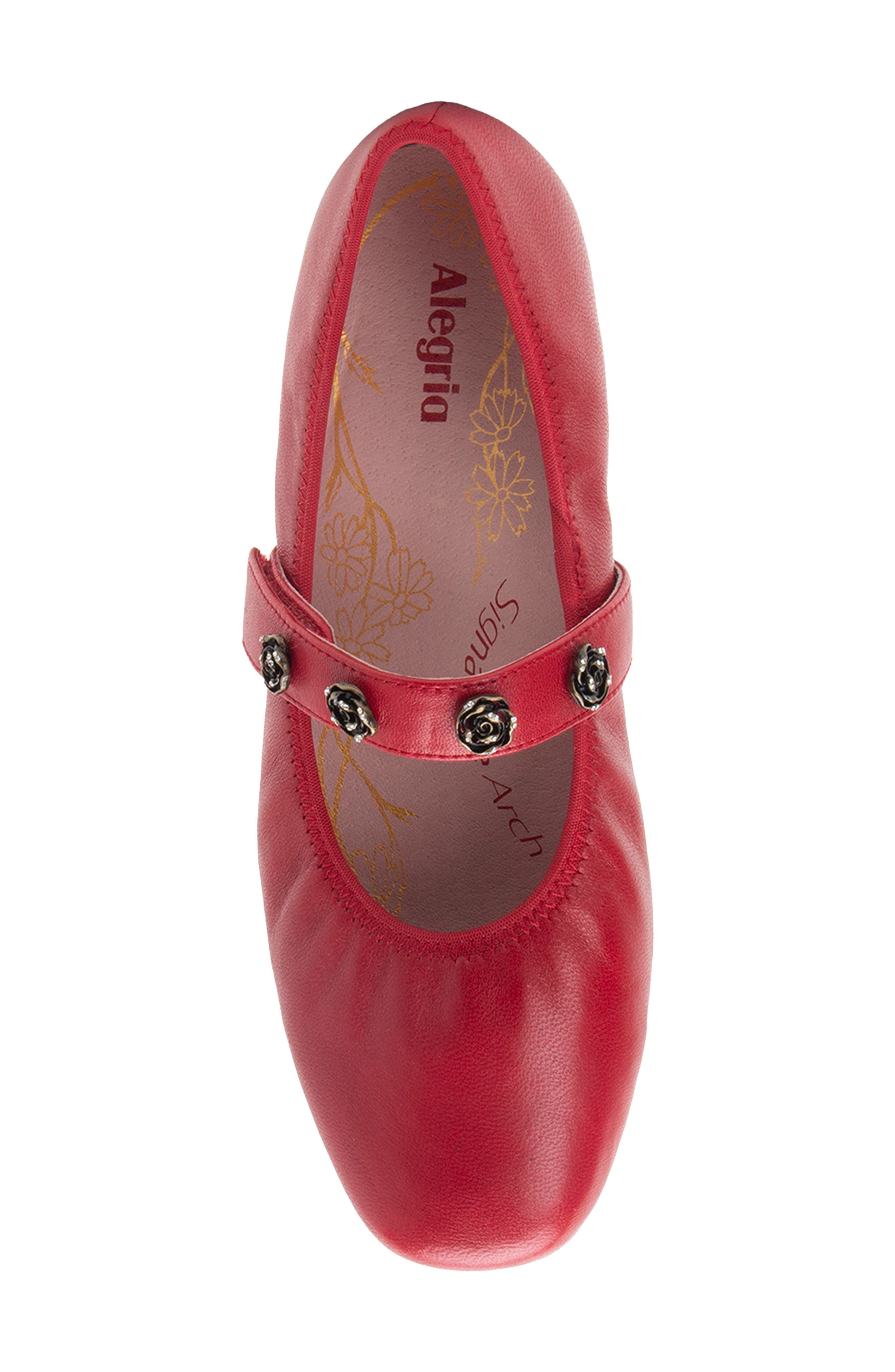 Audree Mary Jane Flat, Alternate, color, CRIMSON