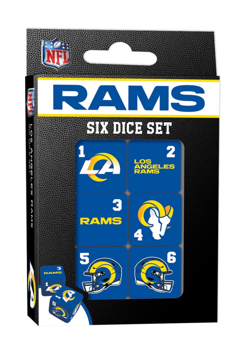 Los Angeles Rams Dice Set - 19mm, Main, color, Multicolor
