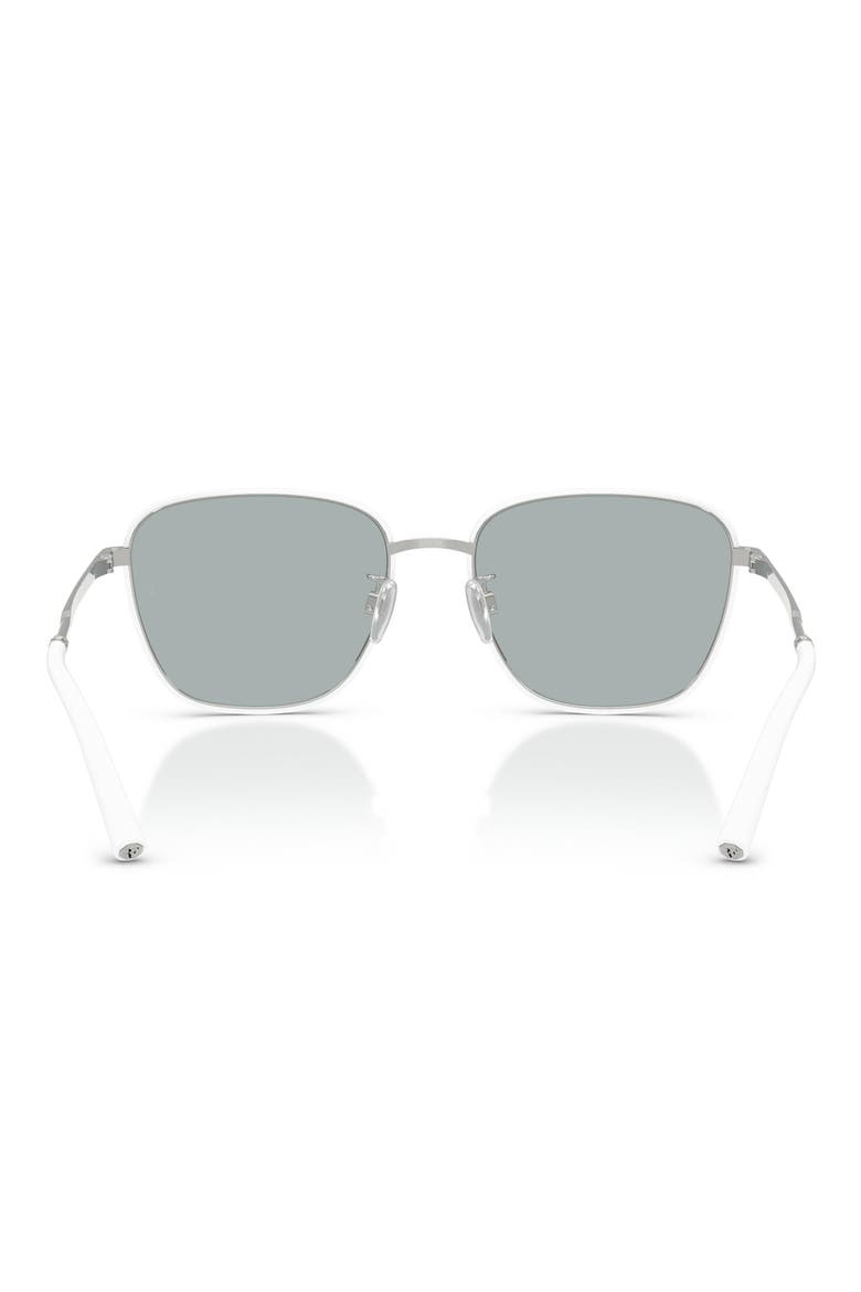 57mm Roger Federer R-18 Polarized Square Sunglasses, Alternate, color, WHITE/ SILVER / GREY