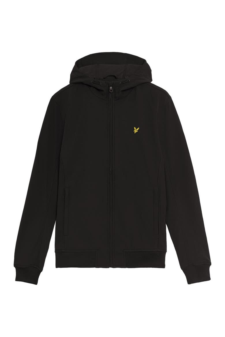 Fleece Back Softshell Jacket, Alternate, color, Jet Black