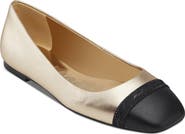 KARL LAGERFELD PARIS Zayne Cap Toe Flat