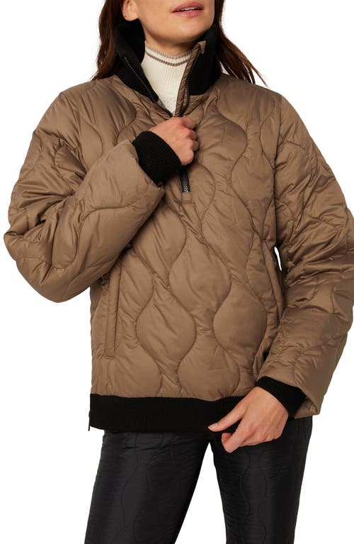 Alp N Rock Nelly Water Repellent Half Zip Quilted Pullover in Birch 