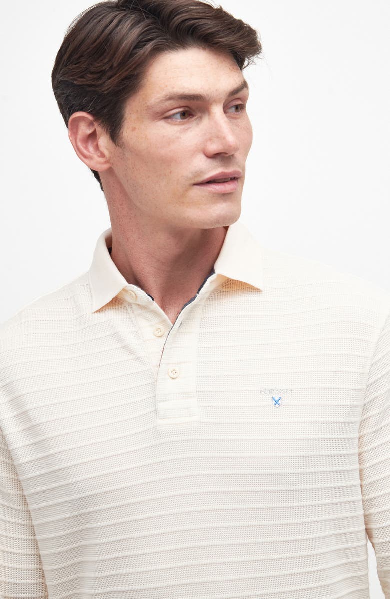Barbour Cramlington Ribbed Long Sleeve Polo, Alternate, color, 