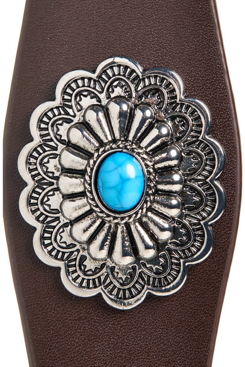 Classic Western Leather Belt, Alternate, color, CHOCOLATE003
