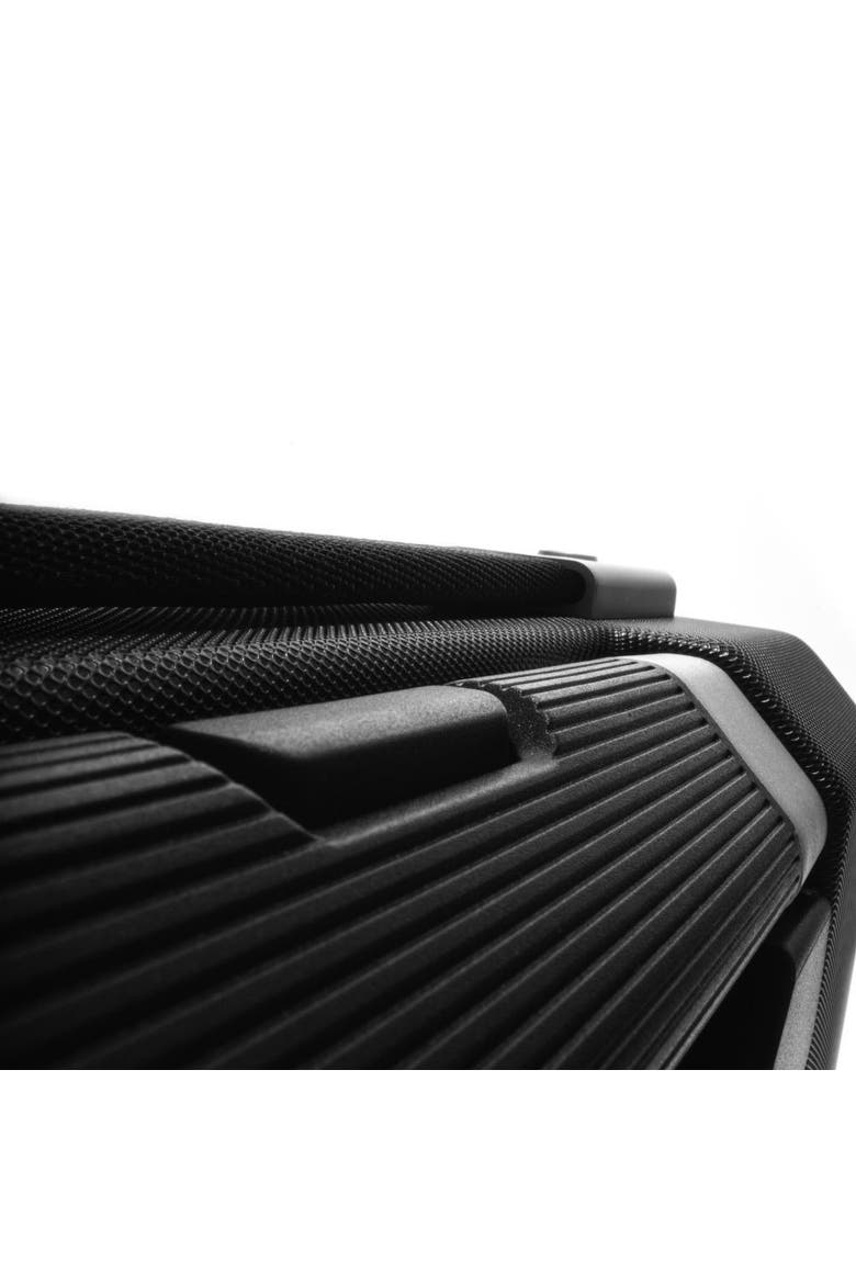 Ramverk Pro Hardside 21 Inch Carry On Luggage  Spinner with Buckle Closure, Alternate, color, Black Out