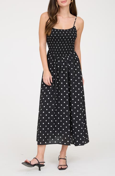 Polka Dot Midi Dress