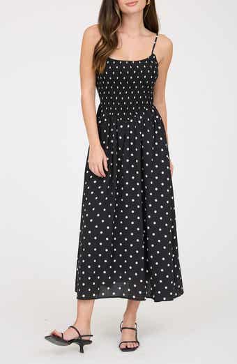 Blu Pepper Polka Dot Midi Dress