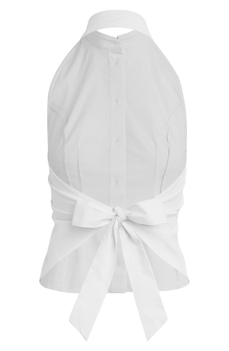 Favorite Daughter The Behind The Bow Sleeveless Halter Top, Alternate, color, White