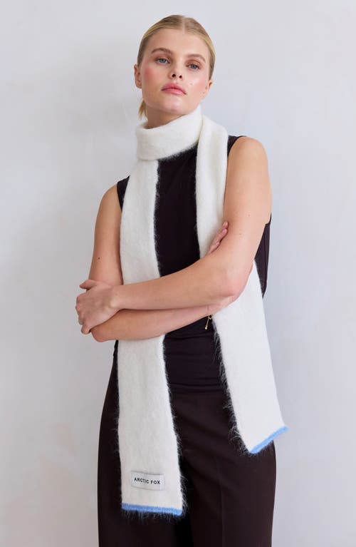 Arctic Fox & Co. Arctic Fox & Co The Alpaca Blend Skinny Scarf In White