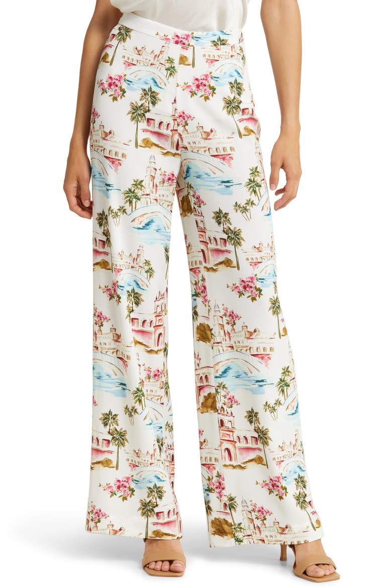 The Friday Pants, Main, color, VALENCIA PRINT WHITE