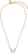 Kate Spade New York mother-of-pearl butterfly pendant necklace