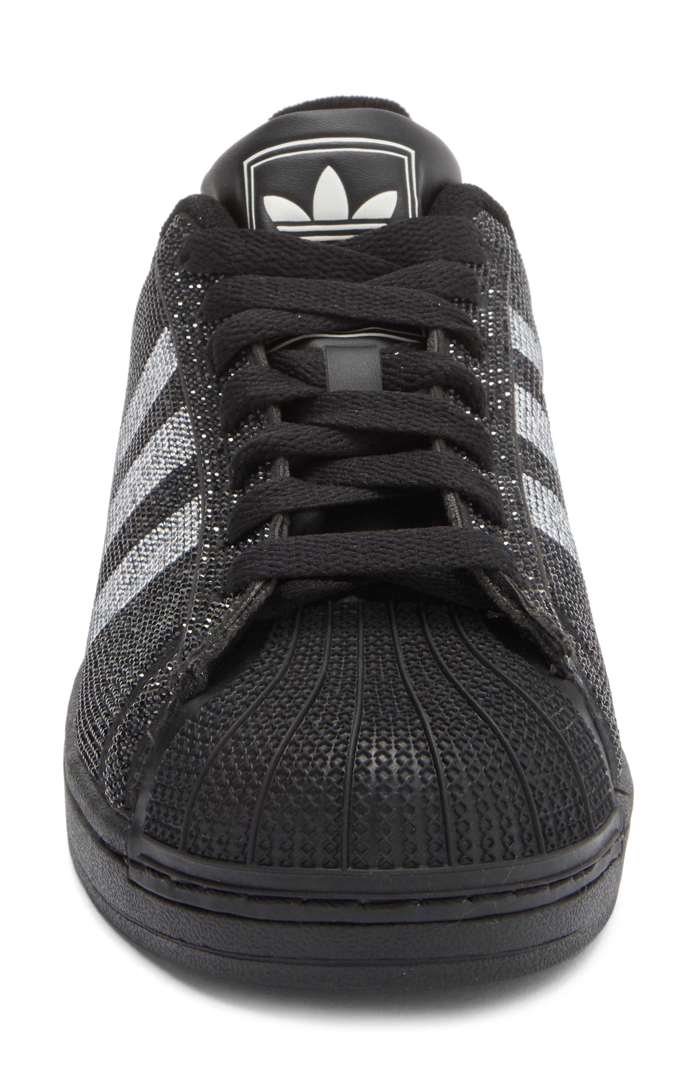 adidas Superstar II Sneaker, Alternate, color, Black/ Silver/ Off White