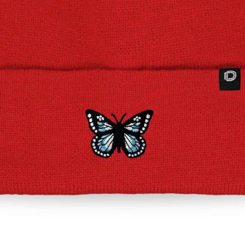 Dalix Butterfly Beanie In Red