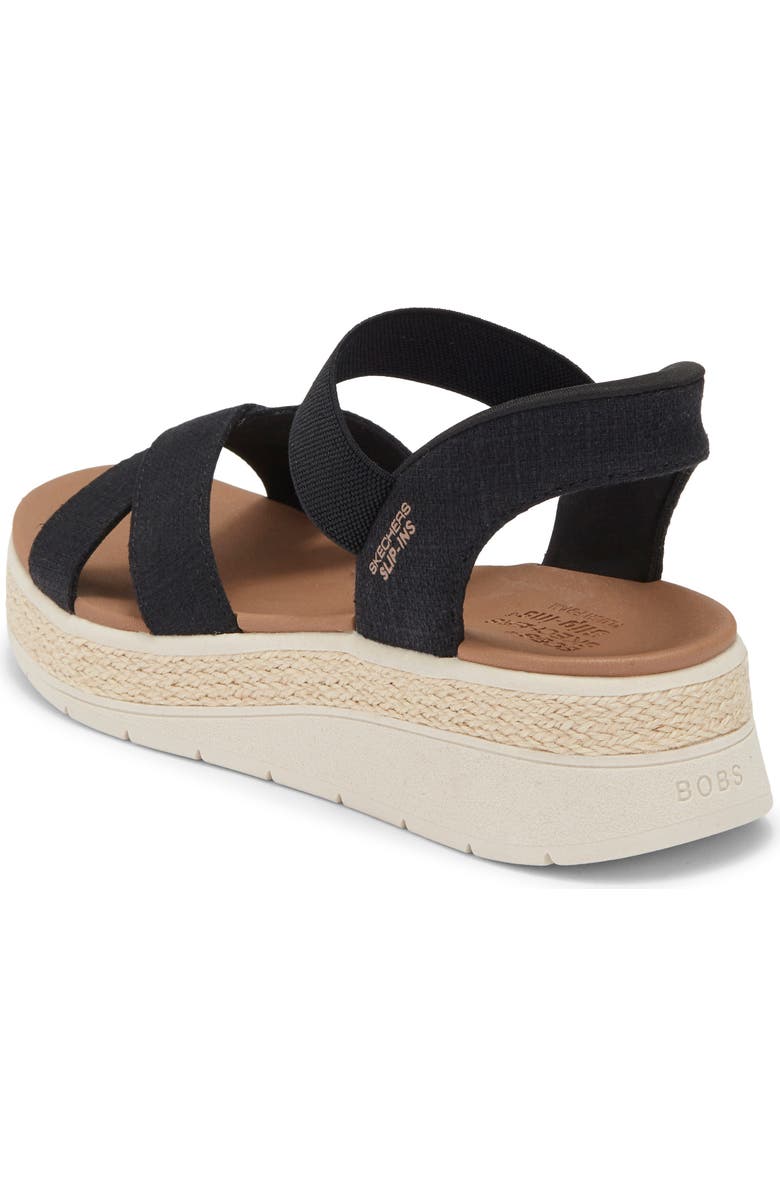 SKECHERS Slip-ins: BOBS Sun Ray Bright Take Sandal, Alternate, color, Black
