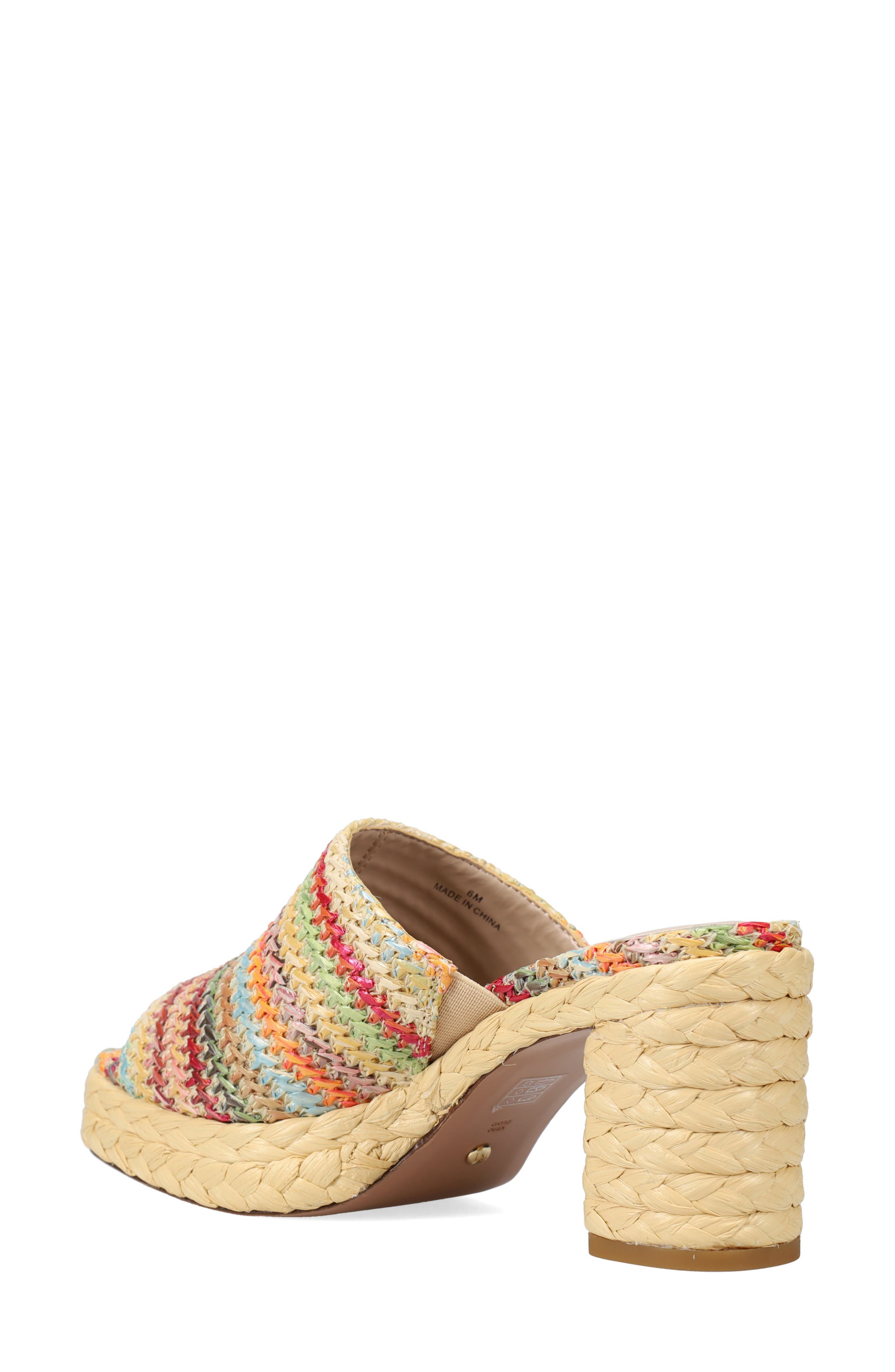 Capree Espadrille Platform Slide Sandal, Alternate, color, BEIGE MULTI