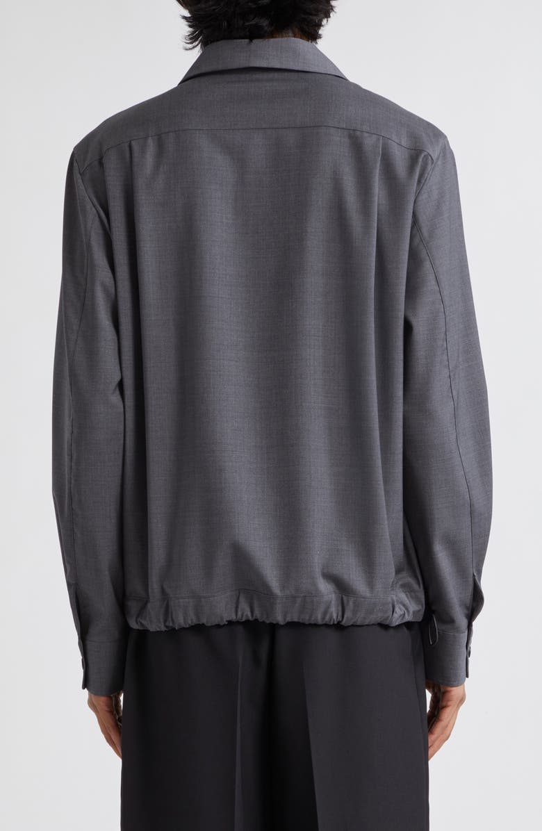 Givenchy Wool Overshirt, Alternate, color, Grey