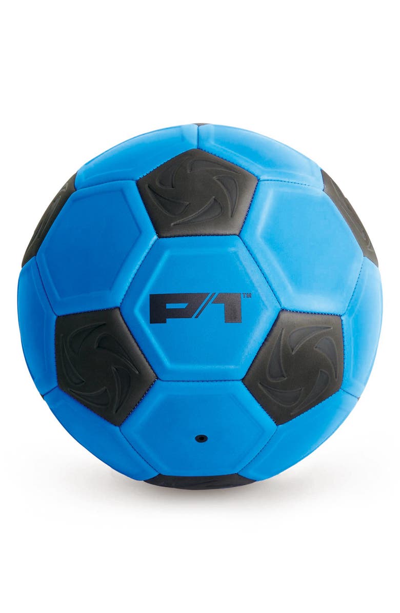 Hape Arc Reactor Curve Soccer Ball, Main, color, Blue Multi