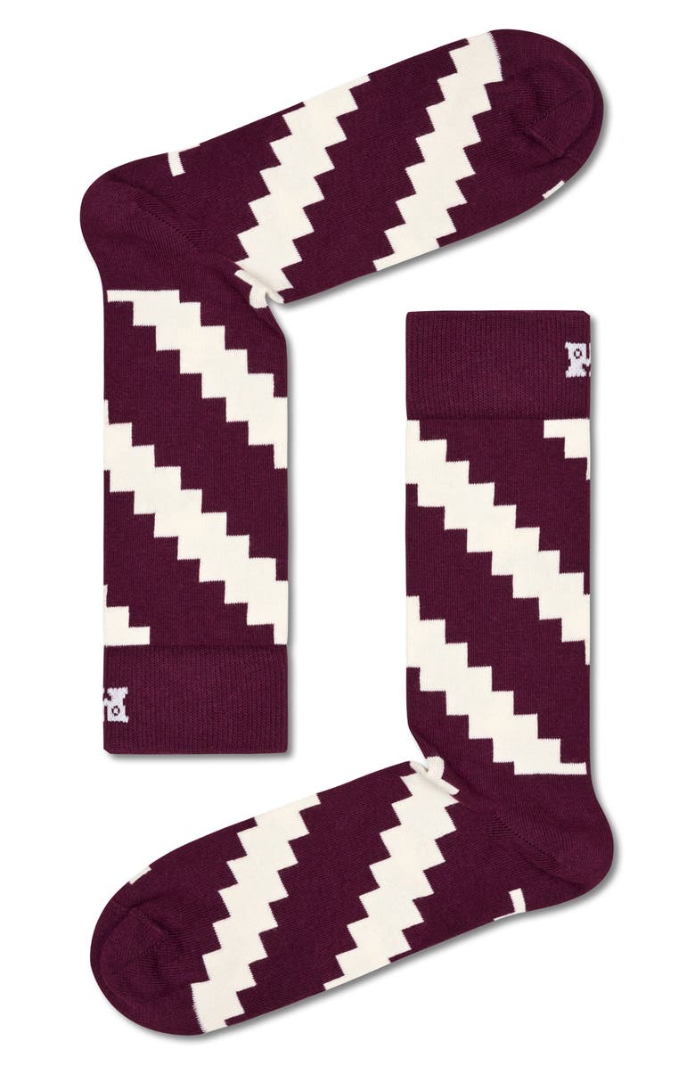 Happy Socks Assorted 4-Pack Vintage Pattern Socks Gift Box, Alternate, color,