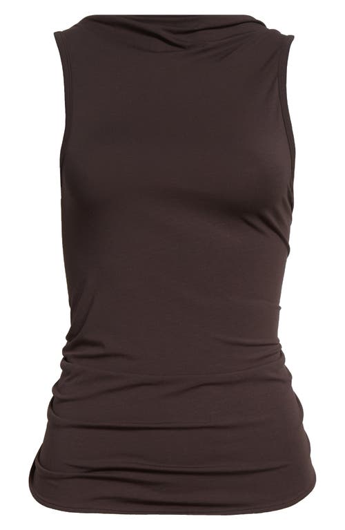 Paloma Wool Duli Asymmetrical Sleeveless Top In Brown