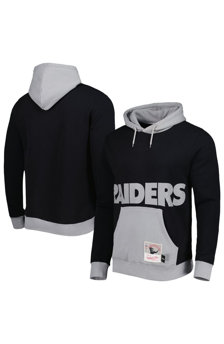 Mitchell & Ness Men's Mitchell & Ness Black Las Vegas Raiders Big Face 5.0 Pullover Hoodie, Main, color, Black