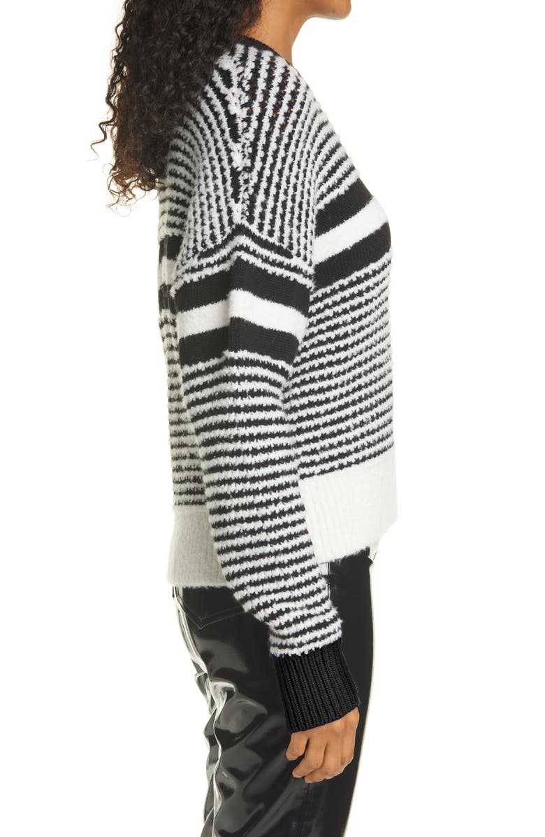 rag & bone Stripe Crewneck Sweater, Alternate, color,