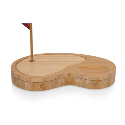 Toscana Sand Trap Golf Cheese Cutting Board & Tools Set In Brown