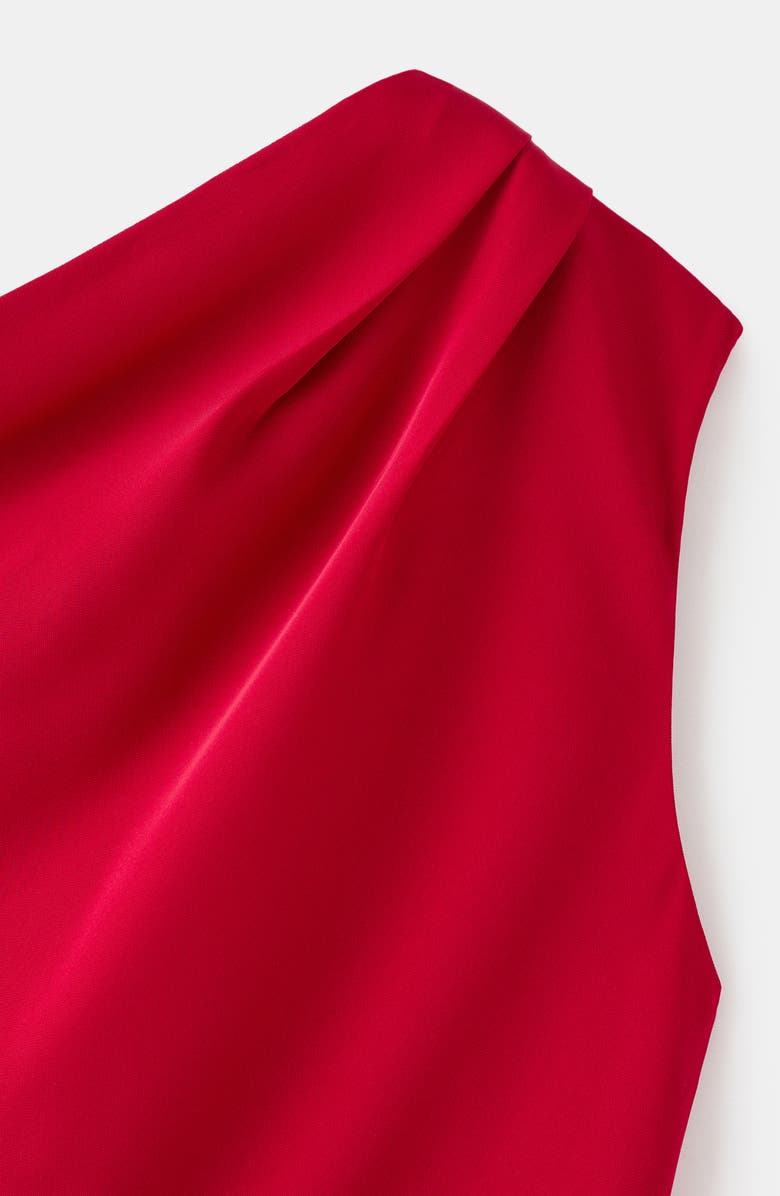 MANGO Asymmetric Maxi Dress, Alternate, color, Red