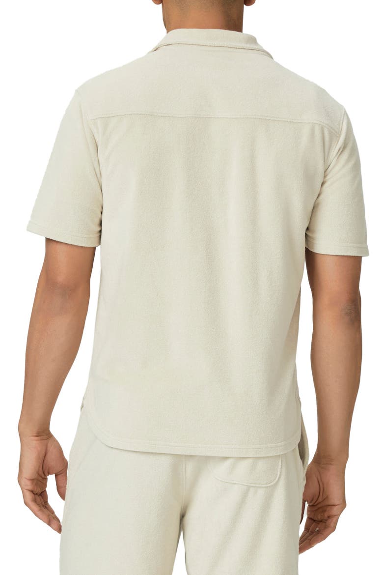 Colvin Terry Cloth Camp Shirt, Alternate, color, MACADAMIA