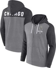 FANATICS Men's Fanatics Branded Heathered Charcoal/Heathered Gray Chicago White Sox Blown Away Full-Zip Hoodie