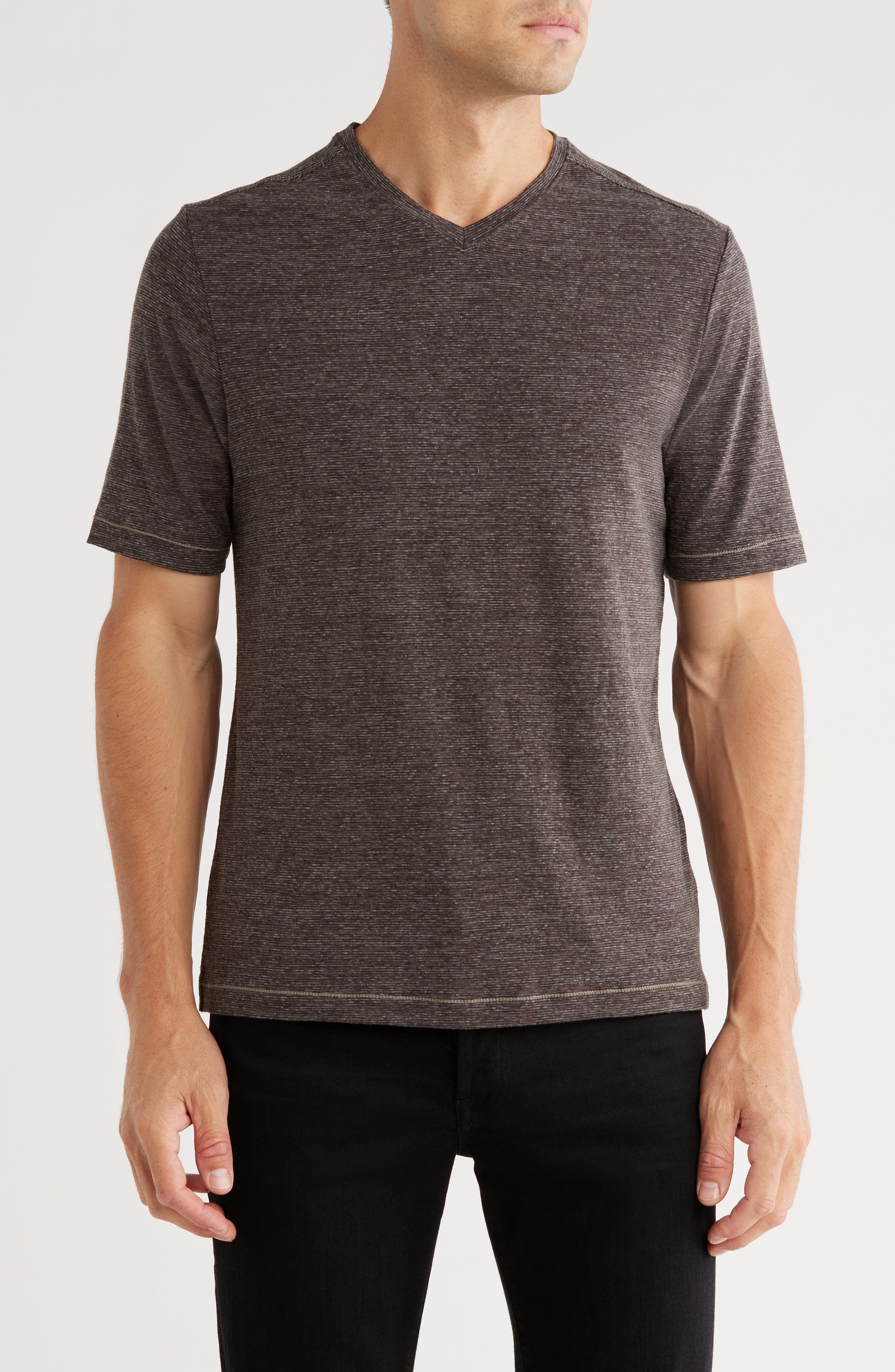 NICOBY V-Neck Slubbed T-Shirt