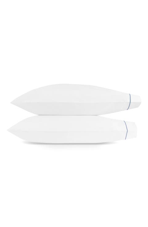 Bergamo Set of 2 500 Thread Count Cotton Percale Pillowcases