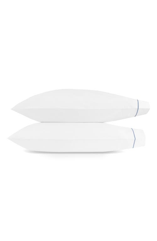 Matouk Bergamo Set Of 2 500 Thread Count Cotton Percale Pillowcases