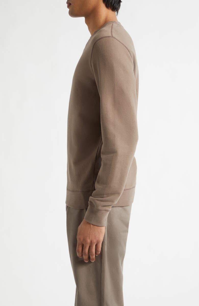 Sunspel French Terry Sweatshirt, Alternate, color, Dark Cedar