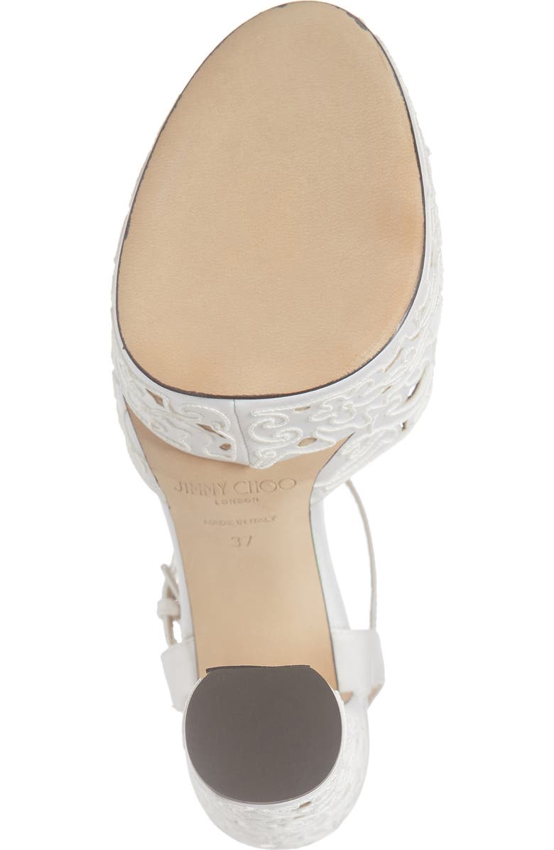 Jimmy Choo Peachy Lace Sandal, Alternate, color,