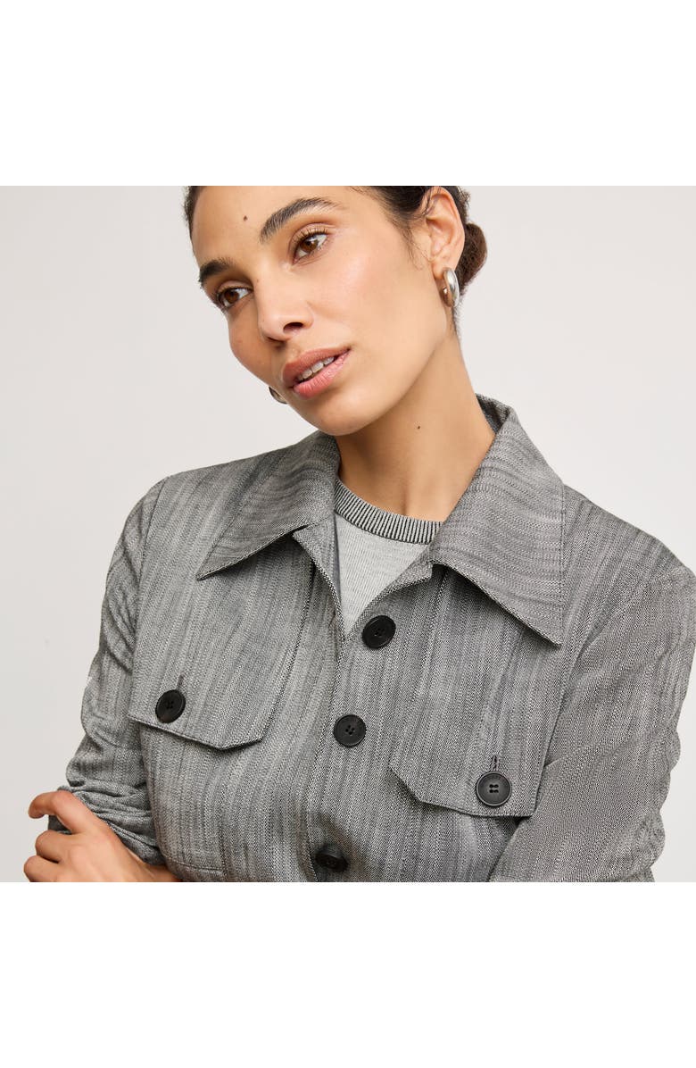 M.M.LaFleur Emery Safari Blazer - Porto Weave, Alternate, color, Grey